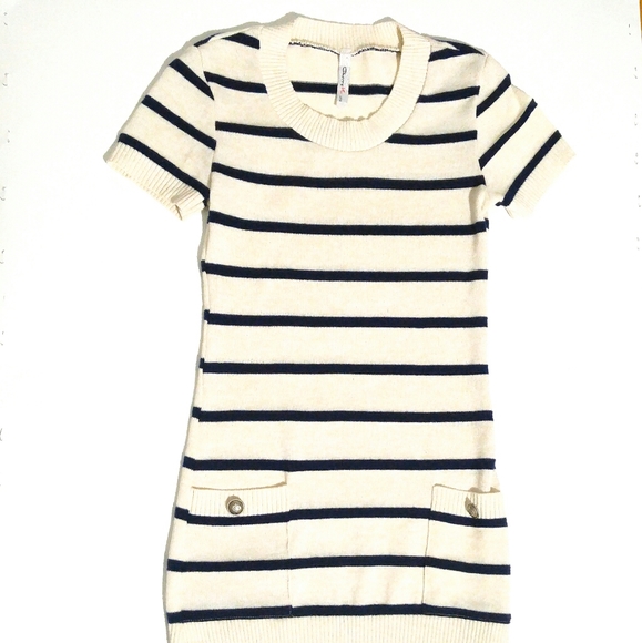 Cherry K Other - 🌸LikeNew🌸 Sweater Dress | Navy & Cream